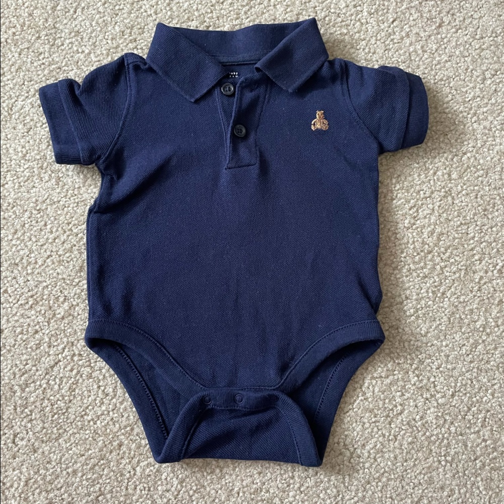 Baby Gap Short Sleeve Polo Shirt Bodysuit 3-6 Months